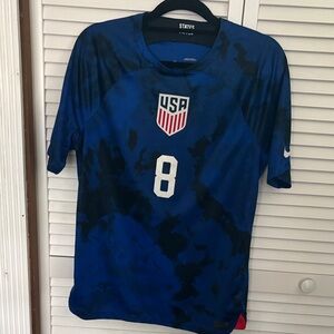 Nike Men's Blue and Black USA Soccer Jersey McKennie